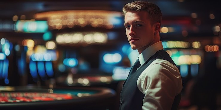Antarmuka Baccarat Dream Gaming di agennalo dengan dealer HD dan panel taruhan