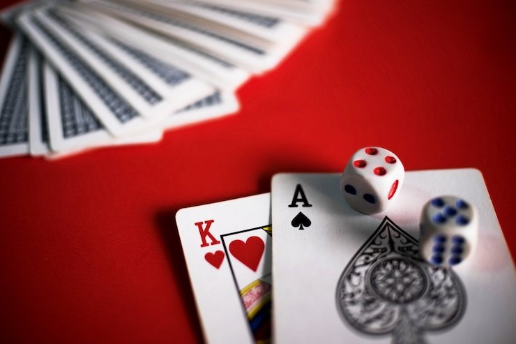 Studio kasino langsung agennalo dengan meja blackjack dan dealer profesional